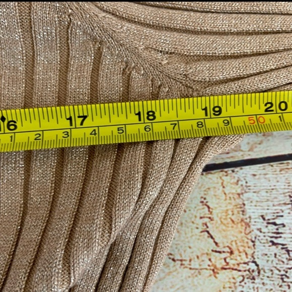 Chico’s Cold Shoulder Color Block Sweater Medium - Picture 5 of 7